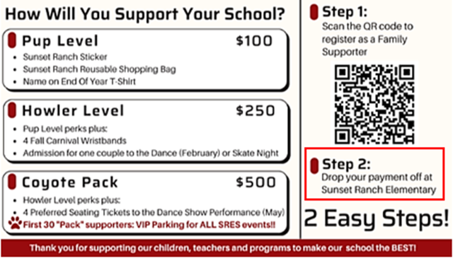 Regpack screenshot: How Will You Support Your School
