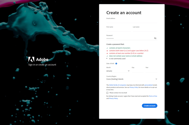 adobe screenshot