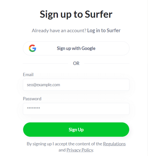 Sign Up Form Simple