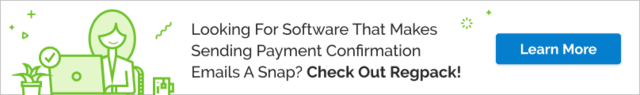 Your registration software should make it as easy as possible to confirm that payment was received with your registrations. Check out Regpack to learn what else we can do!