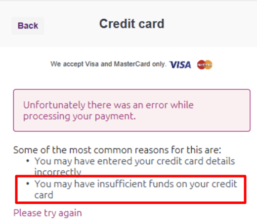Declined Funds