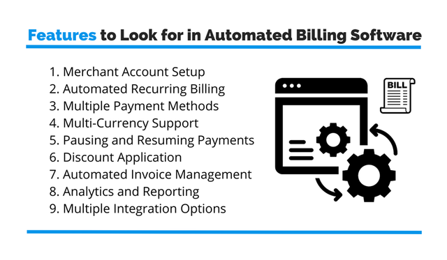Features To Look For In Automated Billing Software