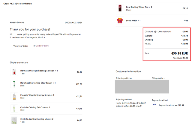 Order Confirmation