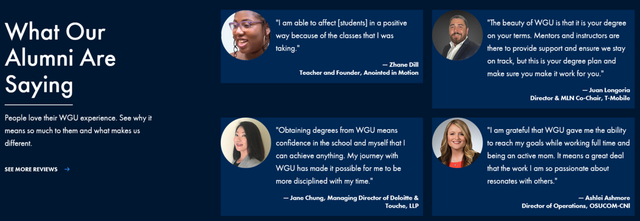 Alum Testimonials
