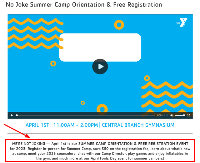 No Joke Summer Camp