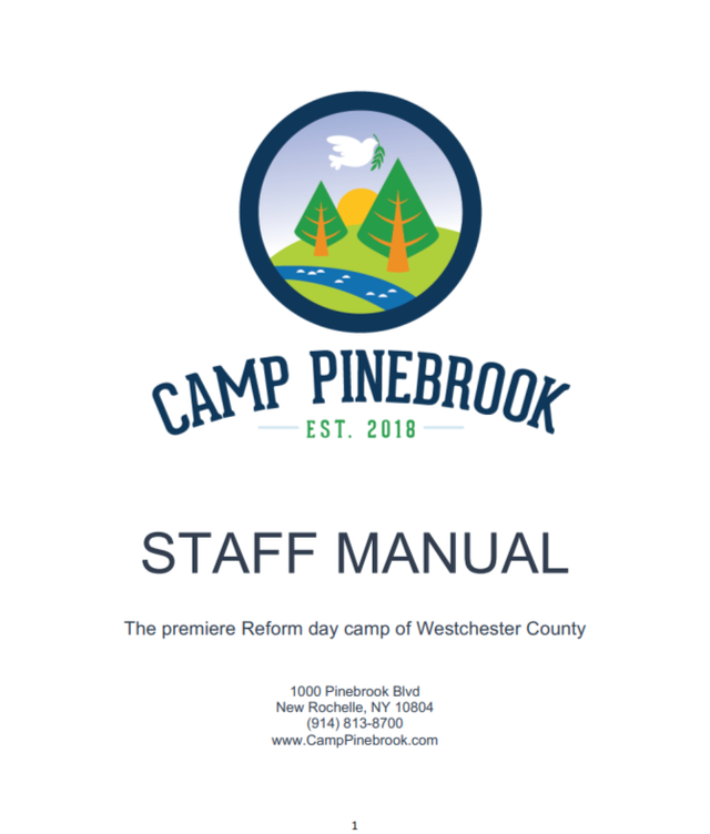 Camp Pinebrook Staff Manual