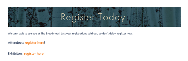 Regpack screenshot: Register Today
