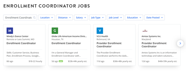 Enrollment Coordinator Jobs