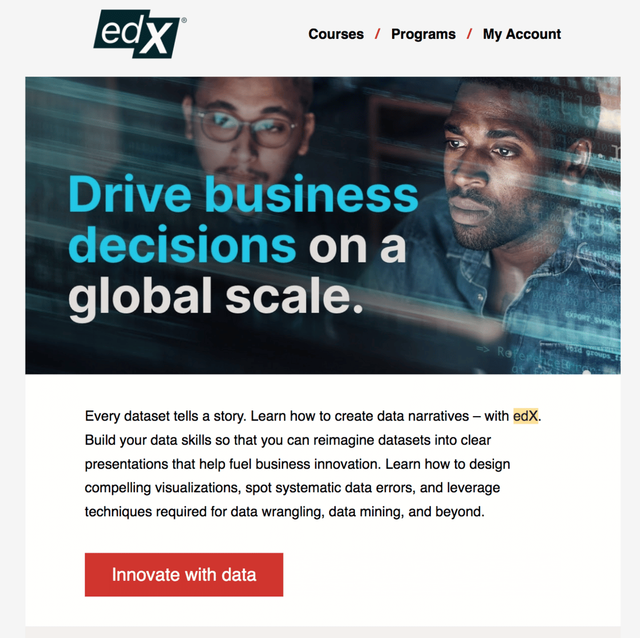 Regpack screenshot: EdX