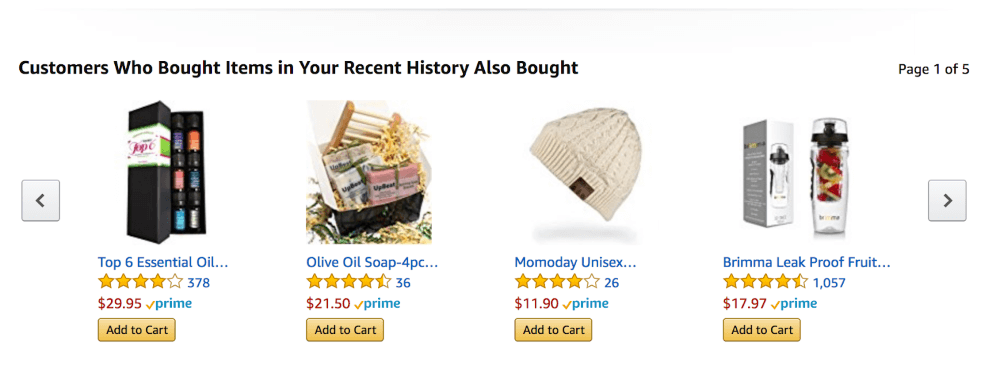 amazon recommended products