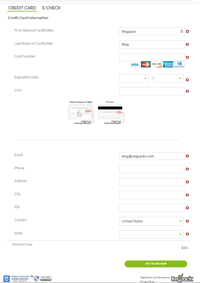 Accept payments online on your website with a customized checkout form.