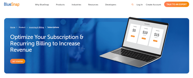 BlueSnap Subscriptions