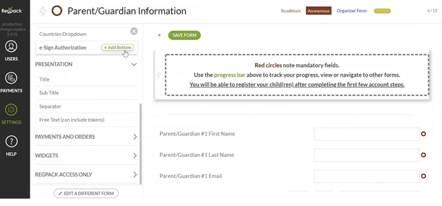 Regpack software screenshot