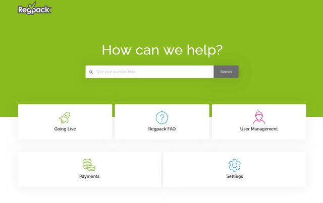 Regpack Help Center