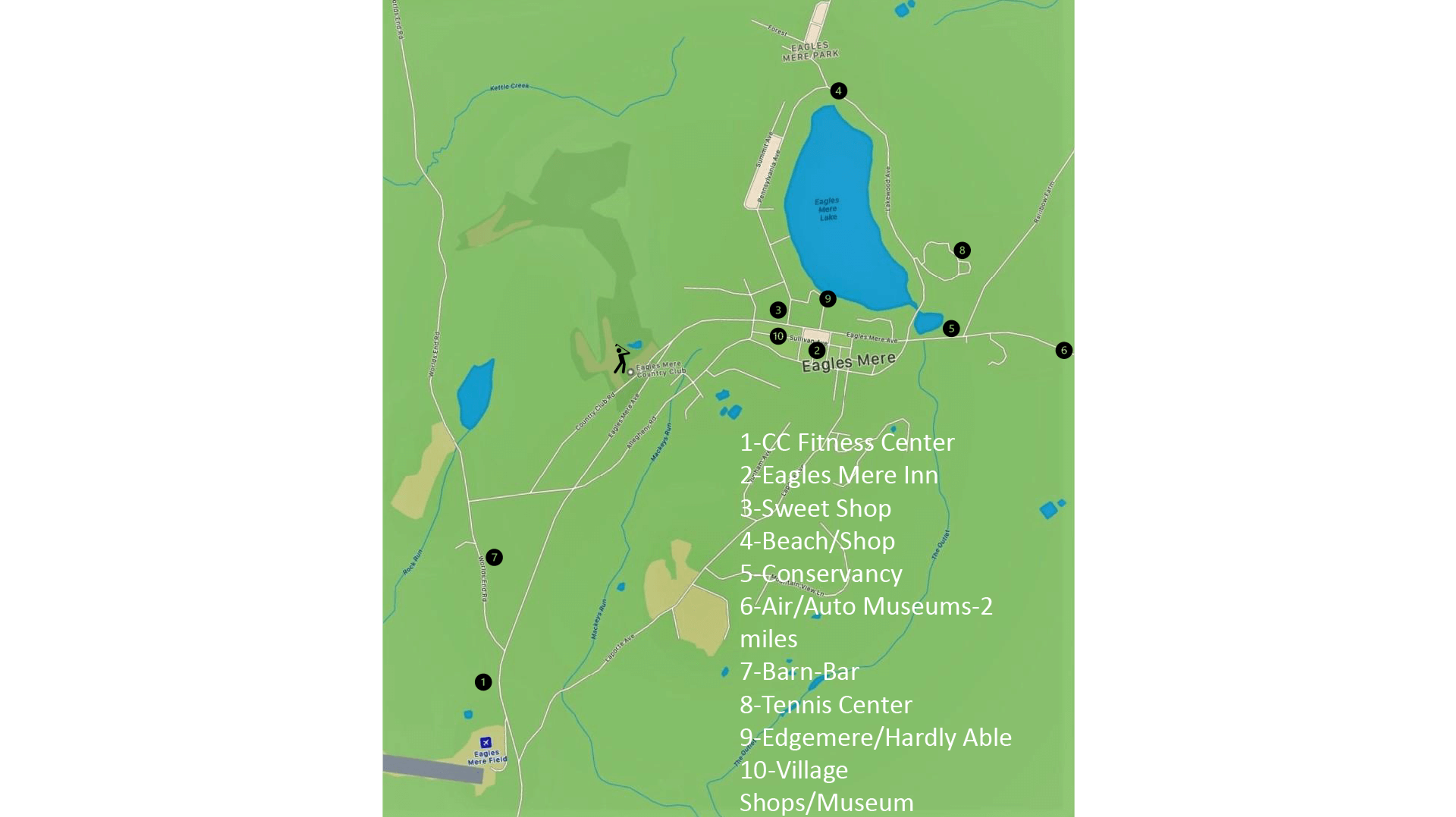 Points of interest map