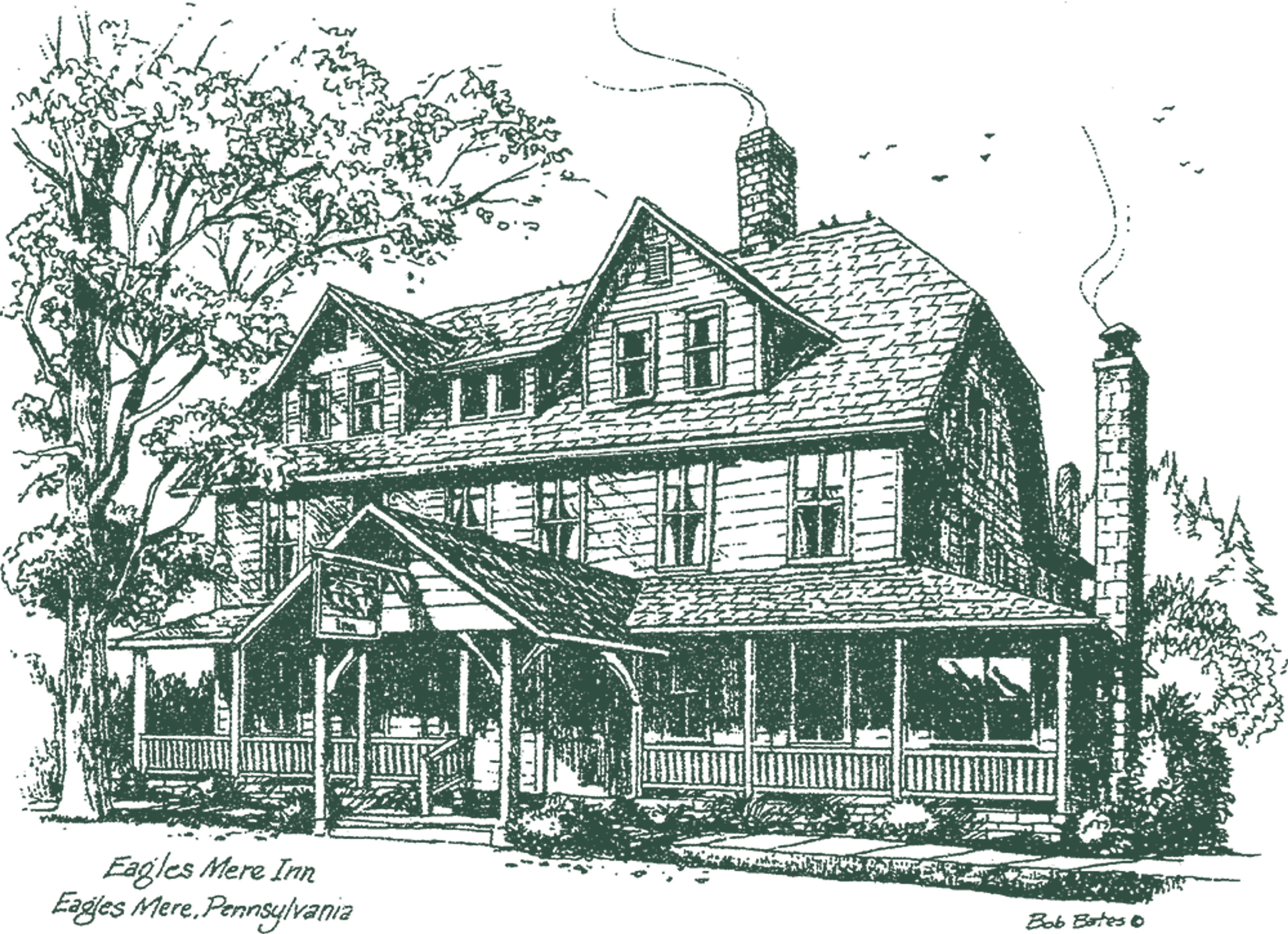 Sketch of Eagles Mere Inn