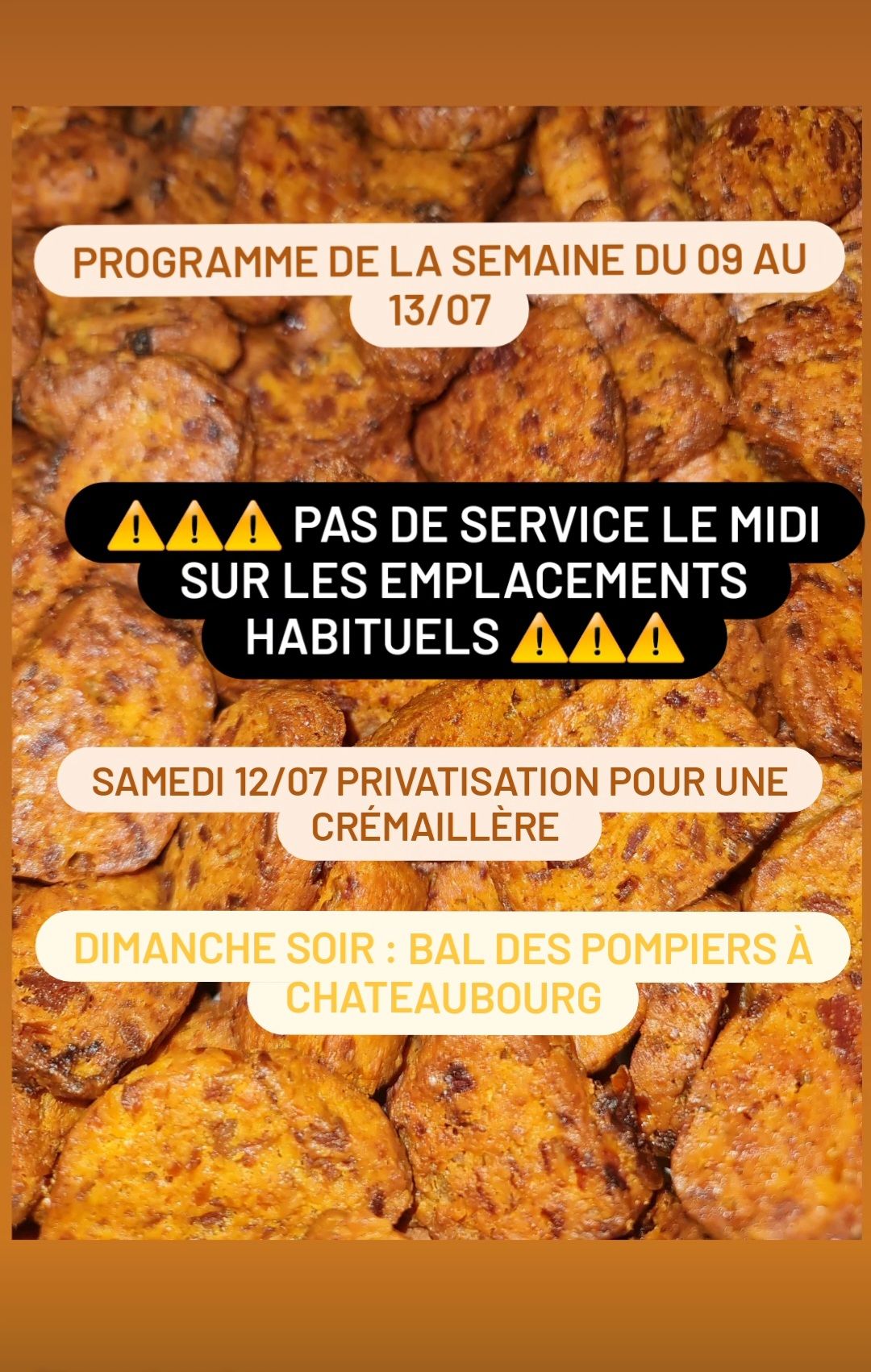 Menu de la semaine