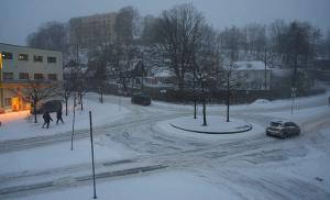 Fuertes nevadas provocan el caos en el sur de Noruega