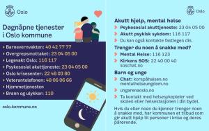Información de la Comuna de Oslo: Apoyo y recursos para el bienestar emocional