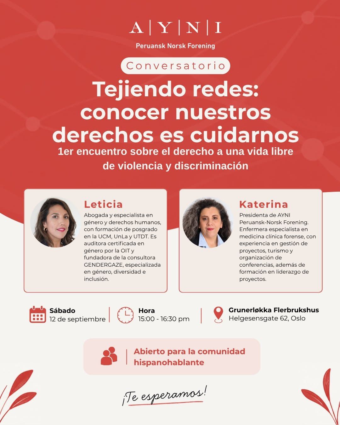 Tejiendo redes: conocer nuestros derechos es cuidarnos
