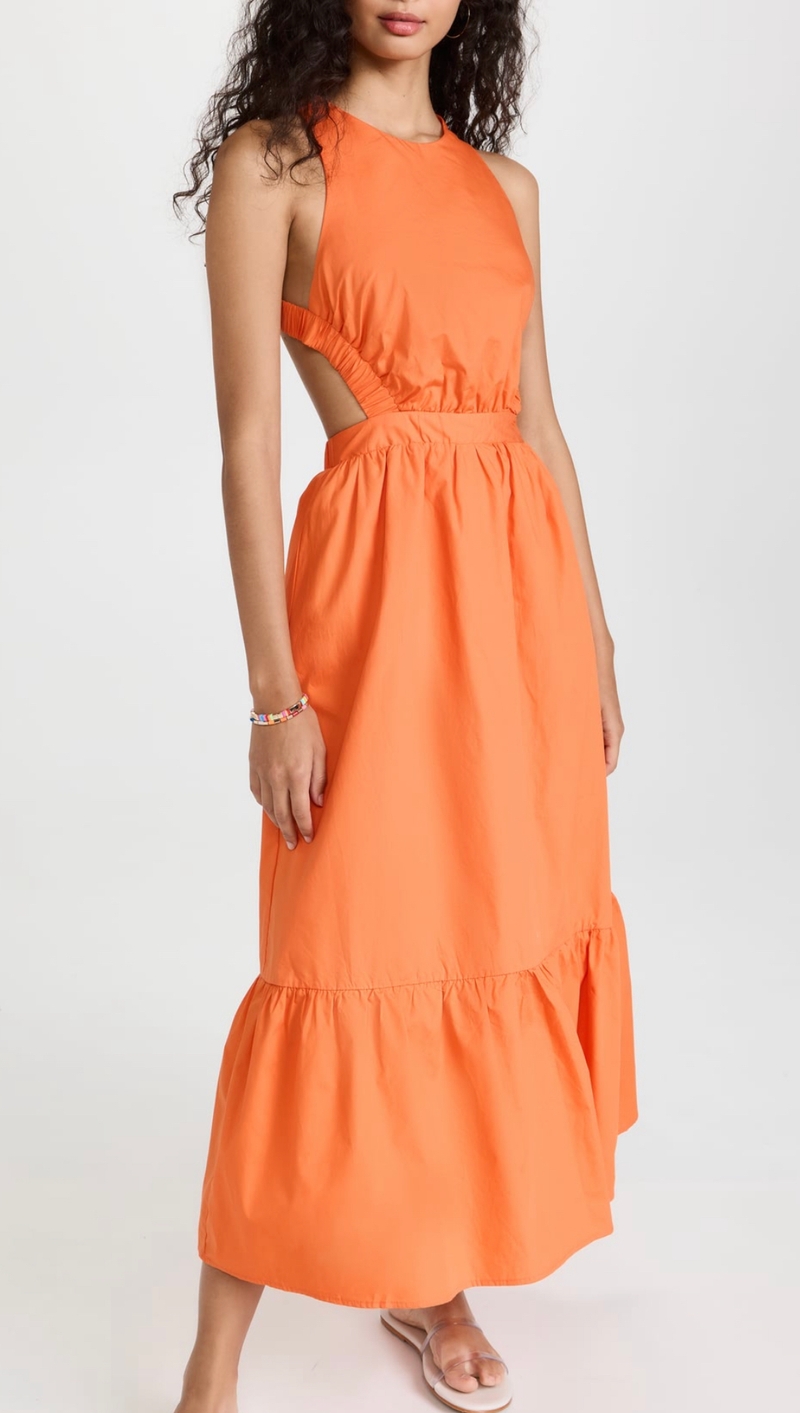 Orange maxi dress 