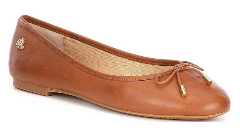 Leather ballet flats 