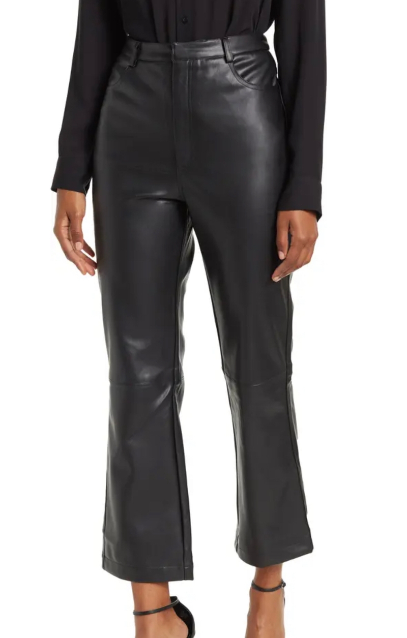 Black leather pants 