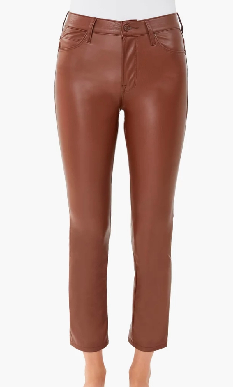 Brown leather pants 