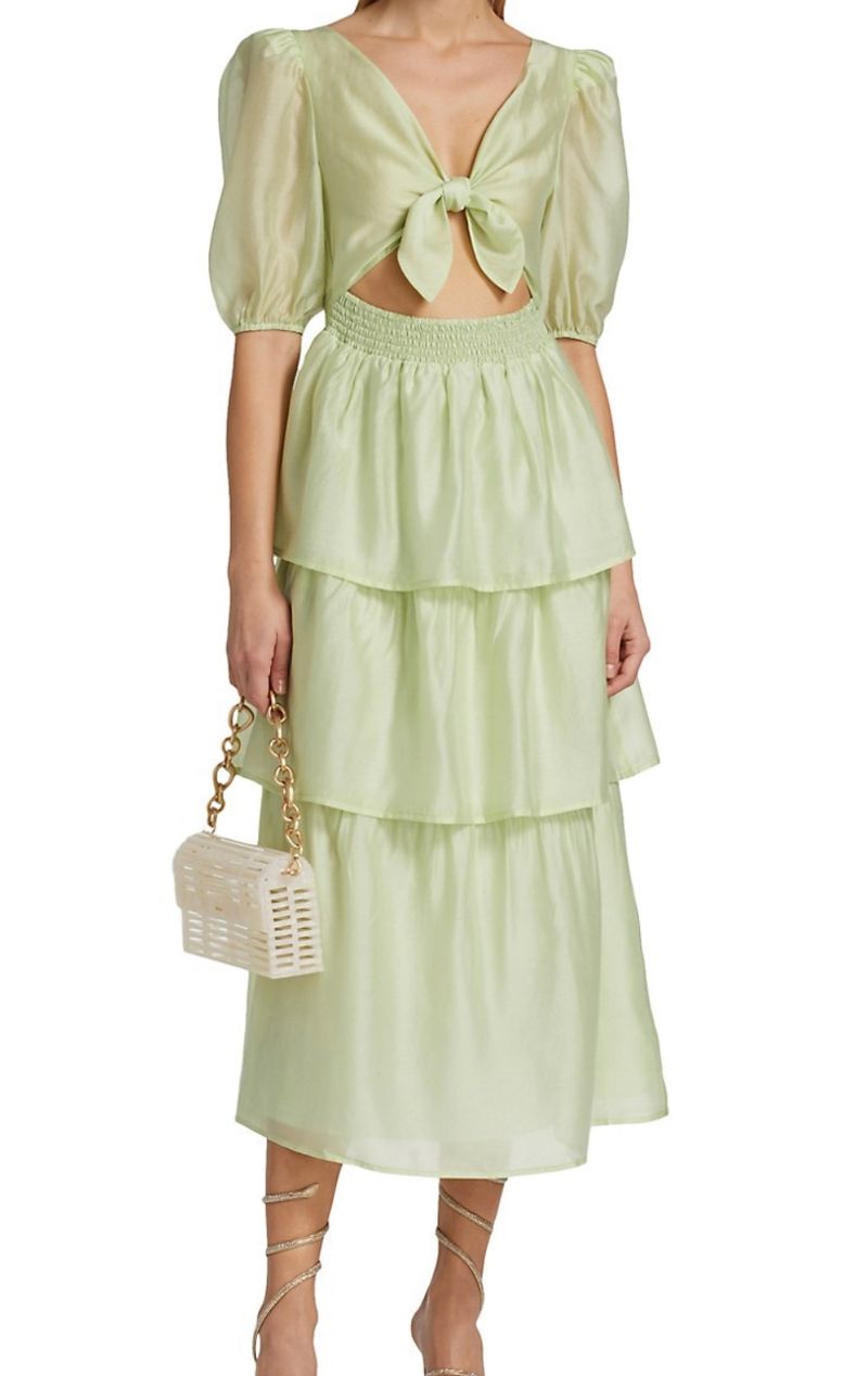 Soft green Wayf dress 