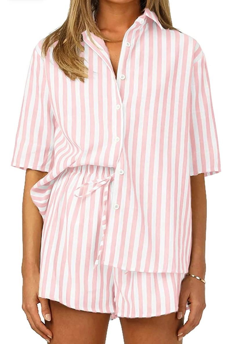Amazon pink stripe set 