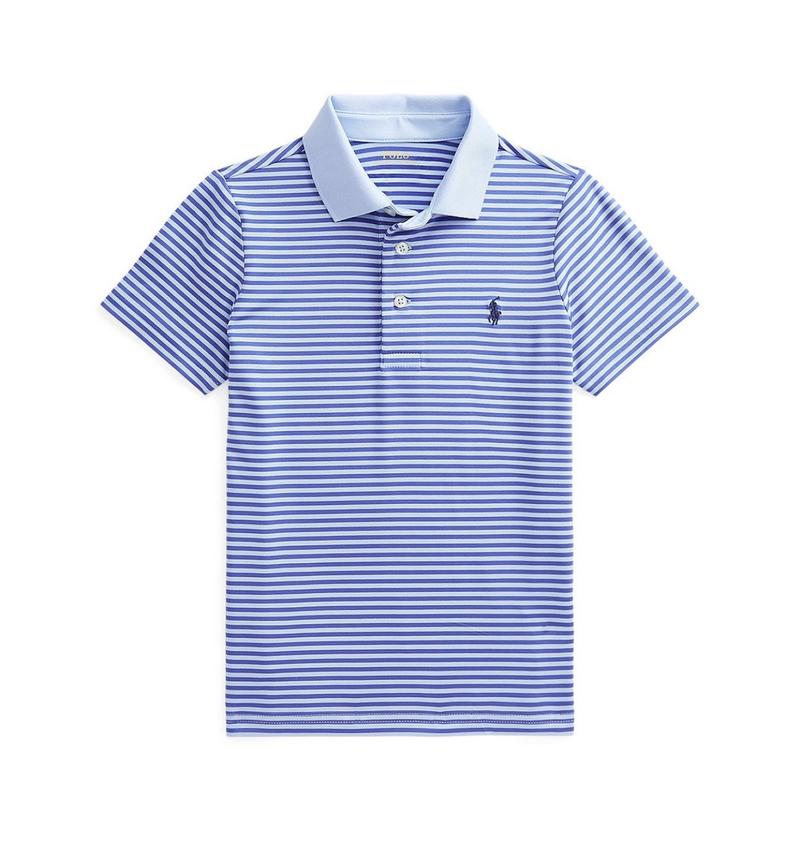 Boys Ralph Lauren golf shirt blue stripe 