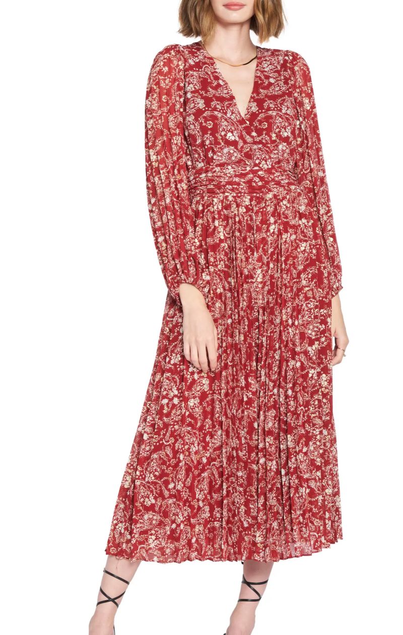 Red floral Maxi 
