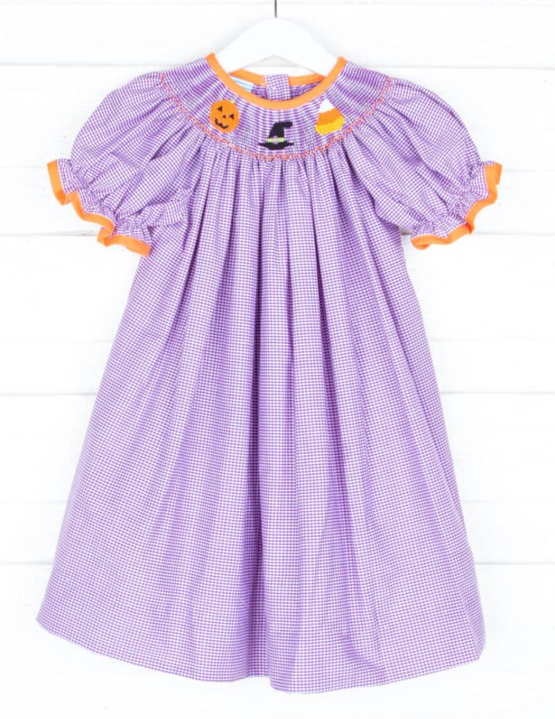 Girls purple spooky dress 