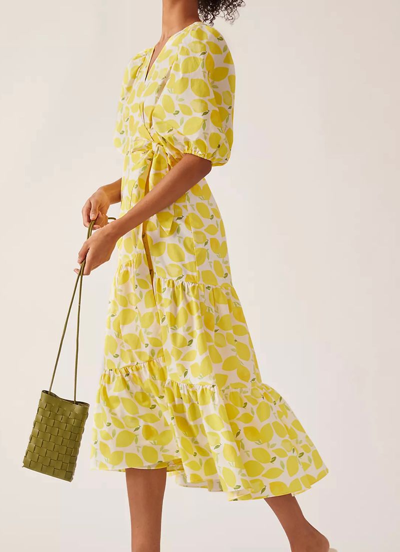 Lemon midi dress 