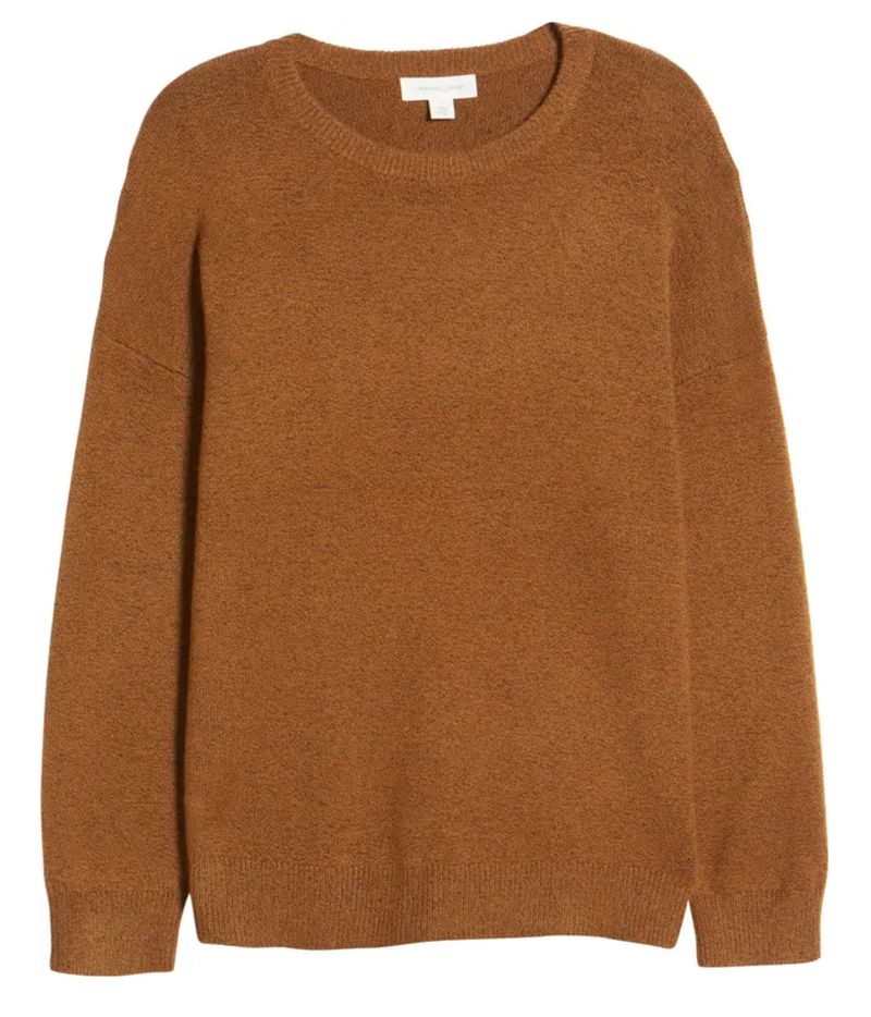 Brown crewneck sweater 