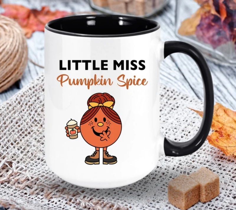 Little Miss pumpkin spice mug