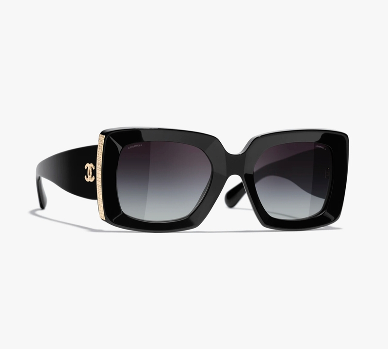 Chanel rectangle sunglasses 