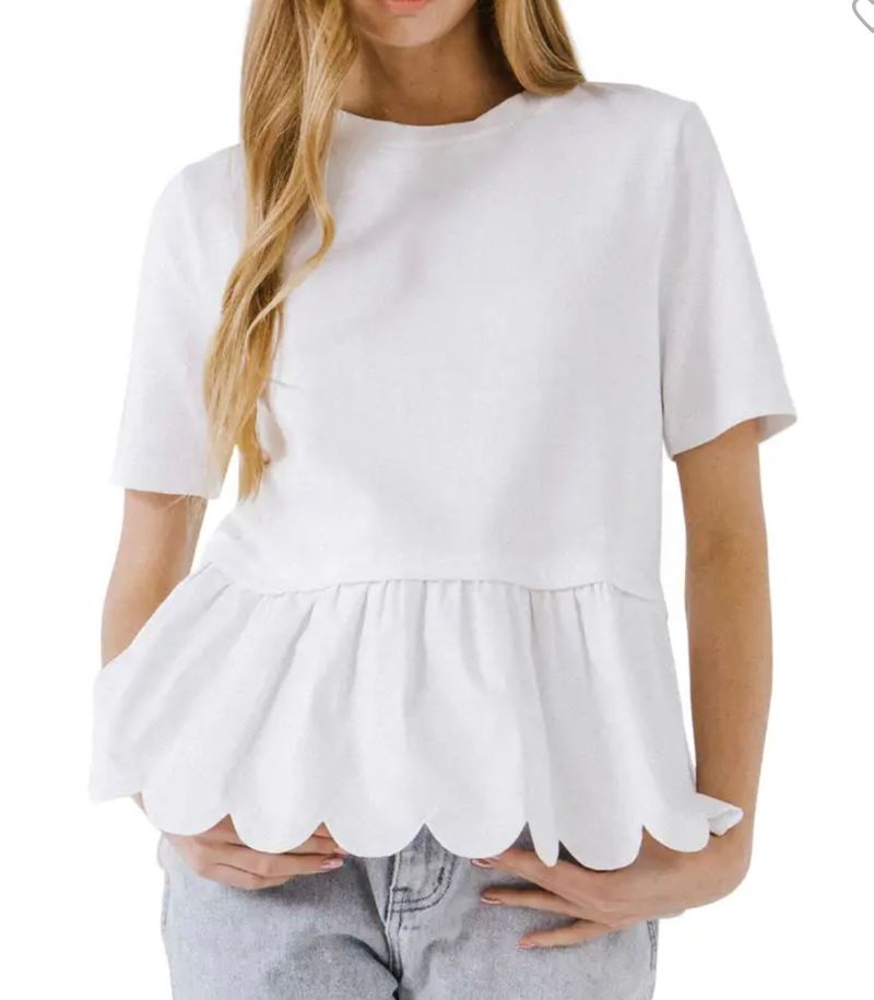 English Factory Scallop Top
