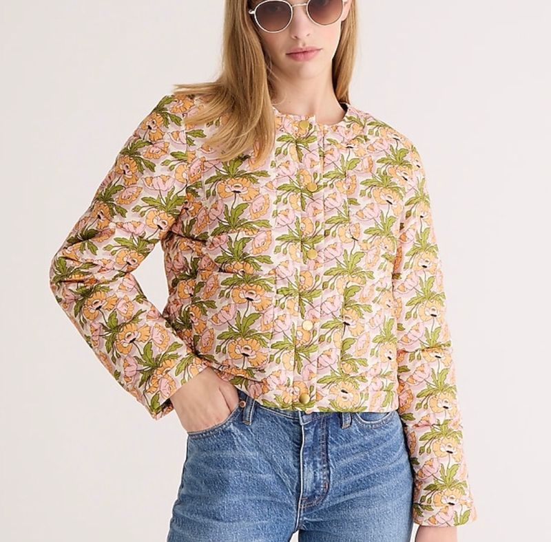 Floral quilted jacket 