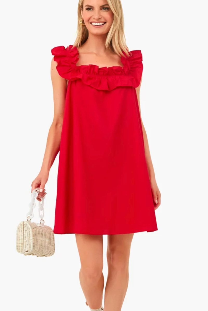 Red mini dress 