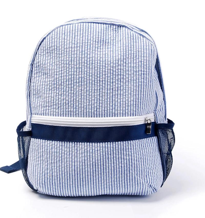 Seersucker backpack 