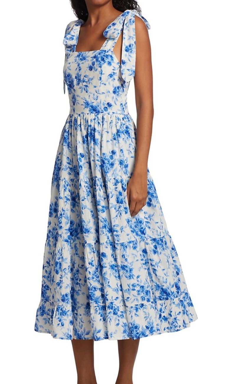 Blue floral Mille dress 