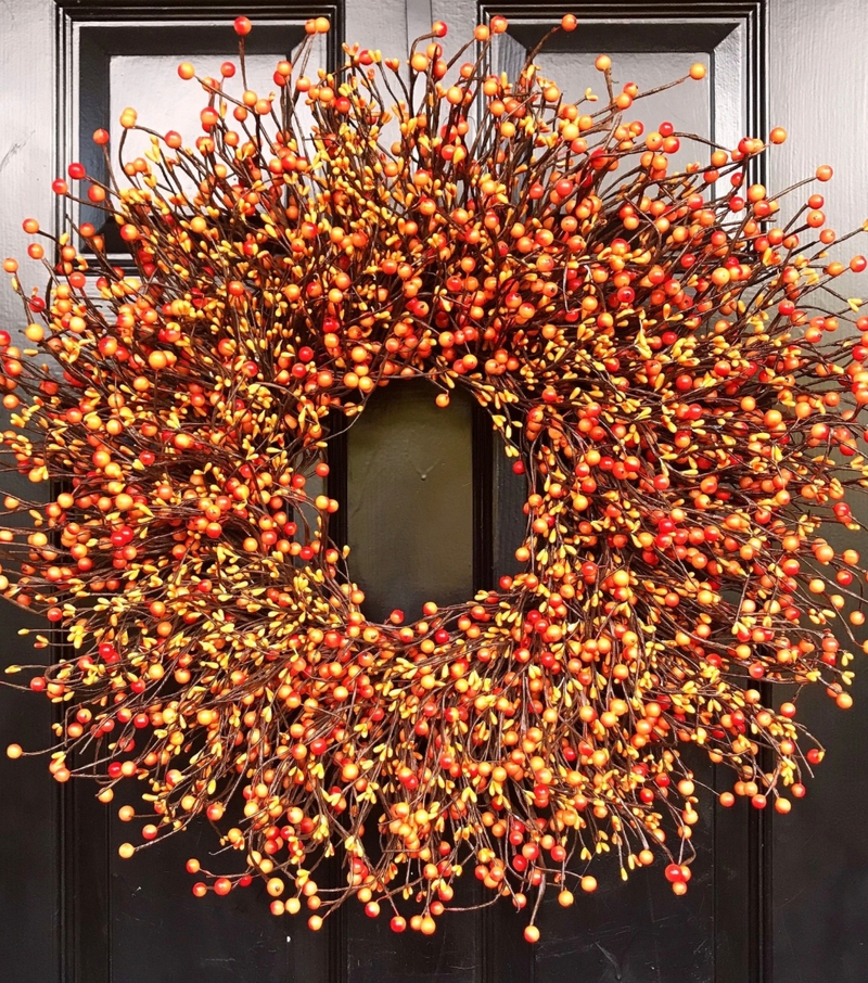 Fall berry wreath 