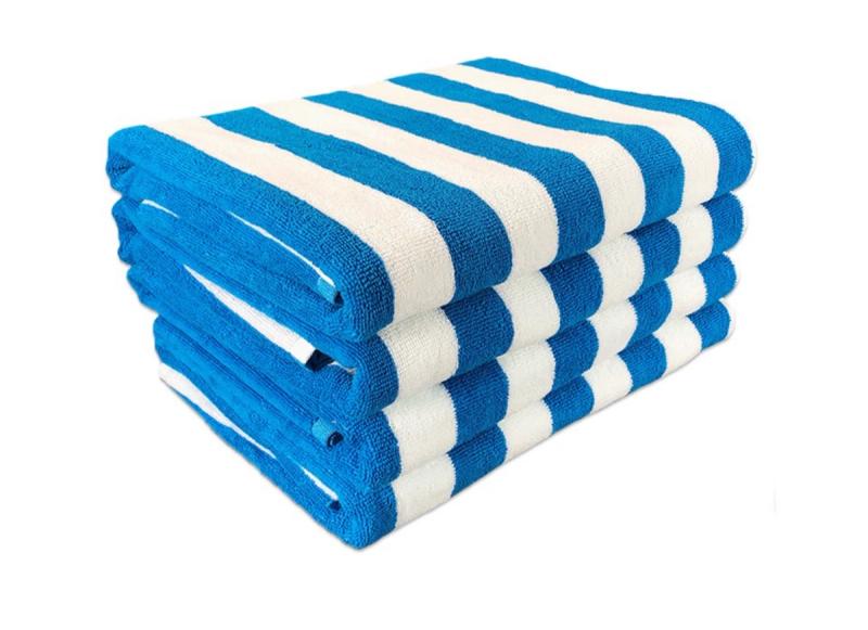 Striped beach towels 