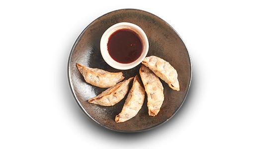 fried duck gyoza
