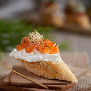 Tapa de Salmon y Queso Crema