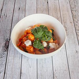 Gnocchi artesanal con tomate confitado