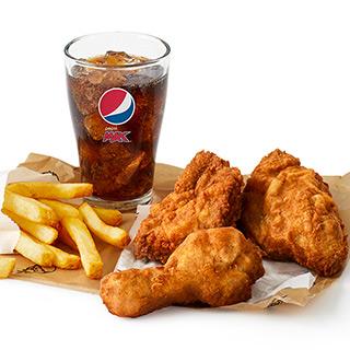 Menu de 3 Piezas de Pollo