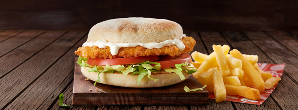 Breaded Chicken Fillet Burger