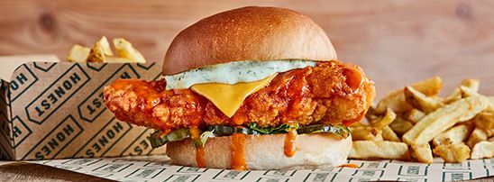 BUFFALO Burger incl. a side (H) GRILLED or FRIED